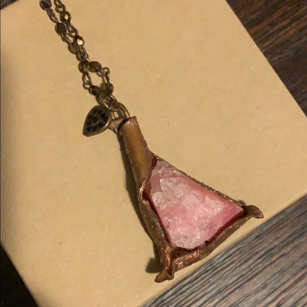 OOAK handmade crystal necklace
